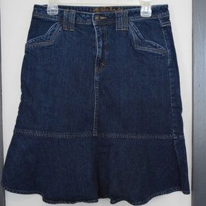 High waisted Jean Skirt